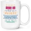 Gift Base Tazza grande con scritta This is what an awesome godmother looks like, 450 ml