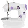 LANTUS Mini Macchina da Cucire Elettrica Portatile, Macchina da Cucire con Pedale e Albero Rimovibile, 202 Bianco