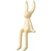 predolo Decorazione per mensola con statua di coniglio seduto in ceramica con decorazione per mensola da caffè con gambe lunghe, piccolo