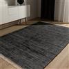 benuta Pop Tappeto cotone Tom - Nero 80x150 cm - Tessuto a mano per camera da letto, salotto, soggiorno - Riciclato - Adatto al riscaldamento a pavimento