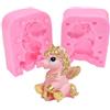 Tbrand Stampo in silicone a forma di unicorno 3D, per fondente fatto a mano, pasta di gomma, sapone, bomba da bagno, barretta per lozioni, gesso, argilla polimerica