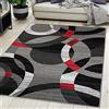 Carpeto Rugs Tappeto Salotto Moderno Pelo Corto - Tappeti Moderni Soggiorno - Tappeti Camera da Letto - Tappeti Salotto Grandi Dimensioni - Grigio 1-180 x 250 cm