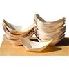 Byo Barchette finger food in legno biodegradabili, coppette a forma di barca aperitivo Snack Stuzzichini sushi brenta decorfood (100 pz 9.5 x 6 cm)