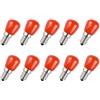 Aiwerttes Lampadina a LED E14, 3 W, E14, piccola vite Edison, AC 220 - 240 V, per Halloween, Natale/Sale, non dimmerabile, rosso (confezione da 10)