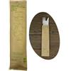 Generico 25/50/100/250 BIS DI POSATE IMBUSTATE CON TOVAGLIOLO - monouso - biodeagradabili - SET BIANCO Posate compostabili 100% Naturale (50 pz)