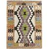 HAMID - Tappeto Kilim Herat, Tappeto Kilim, Kilim Tappeti, 100% Lana, Tessuta a Mano, Tappeti Etnico per Soggiorno, Camera da Letto, Sala da Pranzo, (89x67cm)