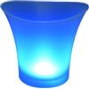 MISUVRSE Secchiello per ghiaccio a LED, luminescente, per champagne, cocktail, birra e bevande rinfrescanti