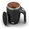 CYANLUX Tazza da caffè auto-mescolante, magnetica automatica, ricaricabile, in acciaio inox, tazza da caffè elettrica con coperchio, per caffè, latte, tè (nero)