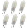 DLEDMOP 5 P Lampadine G4 2W LED 220V Luce Naturale 4000K 200LM Equivalente Lampada Alogena G4 10W-20W Non Dimmerabile Per Cappa Cucina Lampadario,Bianco Freddo,Guscio Trasparente