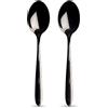 orion group Cucchiaino da caffè in acciaio inox, nero, set da 2 pezzi