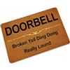 Plancholo Boorbell - Zerbino per ingresso e ingresso, per interni ed esterni, per garage, patio, 40,7 x 80,5 cm, colore: Nero Marrone