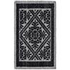 Pierre Tappeti Tappeto Sardo NERO 55x115 cm lavabile 100% cotone prodotto in Sardegna. Tappetino bagno cucina ingresso pratico morbido.