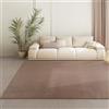 Teppium Tappeto Marrone 240x340 cm Tappeto a Pelo Corto Lavabile, Antiscivolo e Morbido, Design Monocromatico Moderno per Soggiorno, Camera da Letto, Cucina e Cameretta