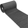 emmevi Tappeto Cucina Tinta Unita Striato Bordato Assorbente Passatoia Casa Antiscivolo 54x240 Cm Nero