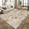 Generico Tappeto Salotto Fiore Giallo, Tappeto Fiore di Campo Botanico Camera da Letto 160x230cm, Tappeti Salotto Antiscivolo, Lavabili, Morbido, Arredo Casa QAZ23