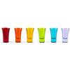 Excelsa Sorrento Set 6 Bicchierini da Liquore in Vetro Multicolore, 57 ml