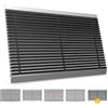 Entrando Zerbino 60 x 90 cm - robusta struttura in alluminio con setole, per pratica, commerciale e famiglie - zerbino resistente alle intemperie antiscivolo esterno - nero
