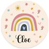 Generico CUTE RAINBOW Tappeto da Camera per Bambini Scendiletto Tappeto Giochi Bambino Bambina Idea Regalo Tappeto Personalizzato con Nome Tappeto Lavabile Tappeto Cameretta