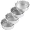 Jojomino Set di 4 teglie per torte piccole da 10,6 cm, per mini pizza, quiche e salutari