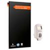 Könighaus Pannello Infrarossi 1000W Black Edition con termostato smart e app (iOS/Android) - TÜV SÜD + 5 anni garanzia ✓ Doppia protezione ✓ Riscaldamento rapido