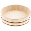 TIKUSAN Vasca per mescolare riso Hangiri Hangiri con fascia in PP realizzata in Giappone in abete Momi Sushi Rice Bowl Sushi Oke (26,9 cm)