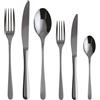Sambonet - Taste Set di Posate da Tavola per 6 persone, 36 pezzi in Acciaio Inox finitura PVD, Lavabili in lavastoviglie, Nero