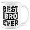 Pagma Druck Tazza Amico Regalo Best Bro Ever, tazza da caffè con scritta in lingua tedesca Best Bro ever
