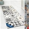 Floordirekt - Tappeto con motivo decorativo, passatoia a pelo corto, per cucina, corridoio e soggiorno, su misura, decorazione vintage ispirata all'Oriente (80 x 600 cm, motivo Dublin)