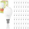 LED ATOMANT Confezione da 50 Lampadina LED E14 G45 9W, Colore Bianco Freddo (6500K), 950 Lumen, Attacco sottile, Equivalente a quello tradizionale da 80W