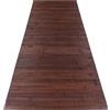 Tex family Tappeto Cucina in Legno Bamboo Woody Unito Marrone - Cm. 50x120
