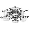 ClaShop Batteria di PENTOLE Bavaria 12 Pezzi in Acciaio Inox 18/10