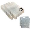 MohMus KIT 12 Sacchetti per aspirapolvere + 12 Profumi adatti per Vorwerk Folletto VK 135 136 - VK135, VK136 - FP 135 136 - FP135/136 - con microfibra speciale