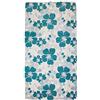 PERLARARA Tappeto ANTISCIVOLO Arredo Casa Multiuso Aromatic Firenze Chenille ideale per bagno cucina cameretta o soggiorno (cm 55 x 280, Blu/Turchese)
