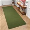 TAPISO Mono Tappeto Passatoia Runner Pelo Corto Morbido Design Moderno Monocromatico Unicolore Tinta Unita Tonalità Verde Corridoio Ingresso Salotto Sala Cucina Oeko-Tex 70 x 280 cm