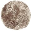 INTRECCI Tappeto Pelo Lungo Sheep Long, Tappeto Rotondo Cuore Morbidone Peluche, Tappetino Arredo (Rotondo Ø75 cm, Tortora)