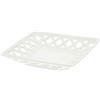 Hervit Piatto Svuotatasche Quadrato in Porcellana Traforato Bianco 20x20 cm