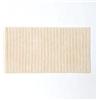 Homescapes - Tappeto di Bagno Crema righe in rilievo 100% cotone 1500 g/m², 100% cotone, crema, 50 x 100 cm