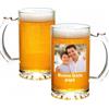 Smile lab Boccale di Birra Personalizzato con Foto e Nome 500ml, Bicchiere Birra in Vetro con Dedica e Data, Regalo Uomo Originale per Festa del Papà, Compleanno, Natale, Nonno, Marito (Stile01)