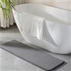 PAGGED Tappeto da bagno in memory foam, lungo e stretto, in microfibra, antiscivolo, morbido, assorbente, lavabile, 40,6 x 119,4 cm