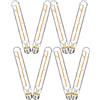 OUKAIDE E27 T30-225 4W LED Edison Lampadina Vintage Lampadina E27 Lampadina a filamento LED, stile antico Retro in vetro trasparente Lampada a vite 400LM Non dimmerabile Bianco caldo 2700k (pezzi 8)