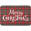 Babloo Zerbino Ingresso Natalizio Idea Regalo per Natale grafica Merry Christmas Tartan Tappetino Antiscivolo Decorazione per la Casa (Tartan Classic)