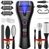Ehomfory Pedicure Elettrico Professionale Piedi, Set Calli Rimozione Ricaricabile, Raschietto Elettrico per Calli con 3 Marce, con 3 Rulli di Ricambio e Illuminazione, Kit Pedicure