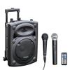 Ibiza Cassa Portatile Bluetooth o USB Altoparlante da 8" 400W + 2 Microfoni