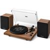 Qlearsoul SoulBox S1 Giradischi con Altoparlanti Stereo, Giradischi Bluetooth, L