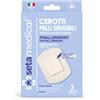 SetaBlu 3 Cerotti Ipoallergenici per Pelli Sensibili Grande Formato 10x15 cm