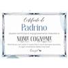 Generic Certificato Padrino Battesimo. Attestato/Diploma Ringraziamento Padrino. Idea Regalo Battesimo Bimbo Bimba. Personalizzato con Nome del Padrino. Sorpresa Originale. Design 01 (A5 (14,8x21cm))