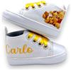 LulluLab Scarpine Neonato personalizzate con nome, primi passi, ottima idea regalo. (Winny 0-3 mesi)