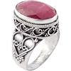 Kanika Jewelry Trove Cocktail Ruby Gemstone Solid 925 Sterling Silver Ring, Anelli d'argento per regalo donna
