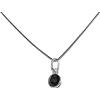 Handmade Collana a catena veneziana sottile 0,6 mm con pendente in spinello Collana da donna in argento sterling 925 (