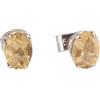 Handmade Tiny Citrine Stud Earrings 925 Sterling Silver November Birthstone Jewelry Prong Setting Handmade Jewelry